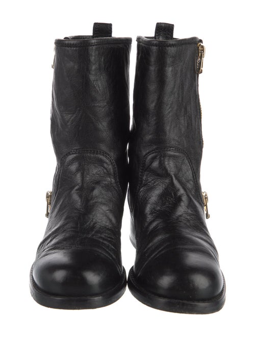 Jimmy Choo Leather Combat Boots