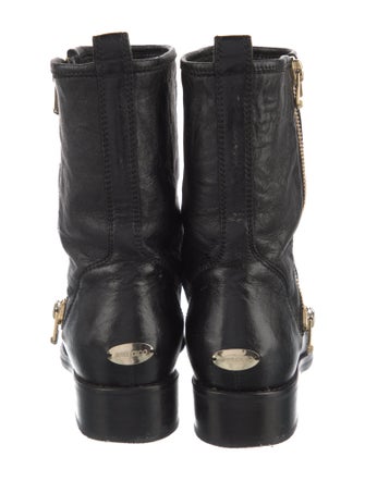 Jimmy Choo Leather Combat Boots