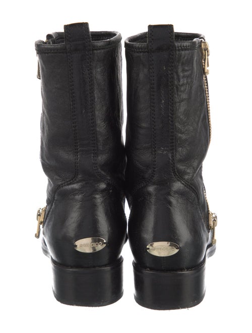 Jimmy Choo Leather Combat Boots