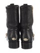 Jimmy Choo Leather Combat Boots
