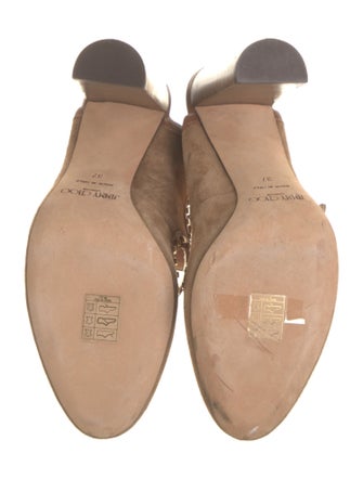 Jimmy Choo Suede Studded Accents Pumps