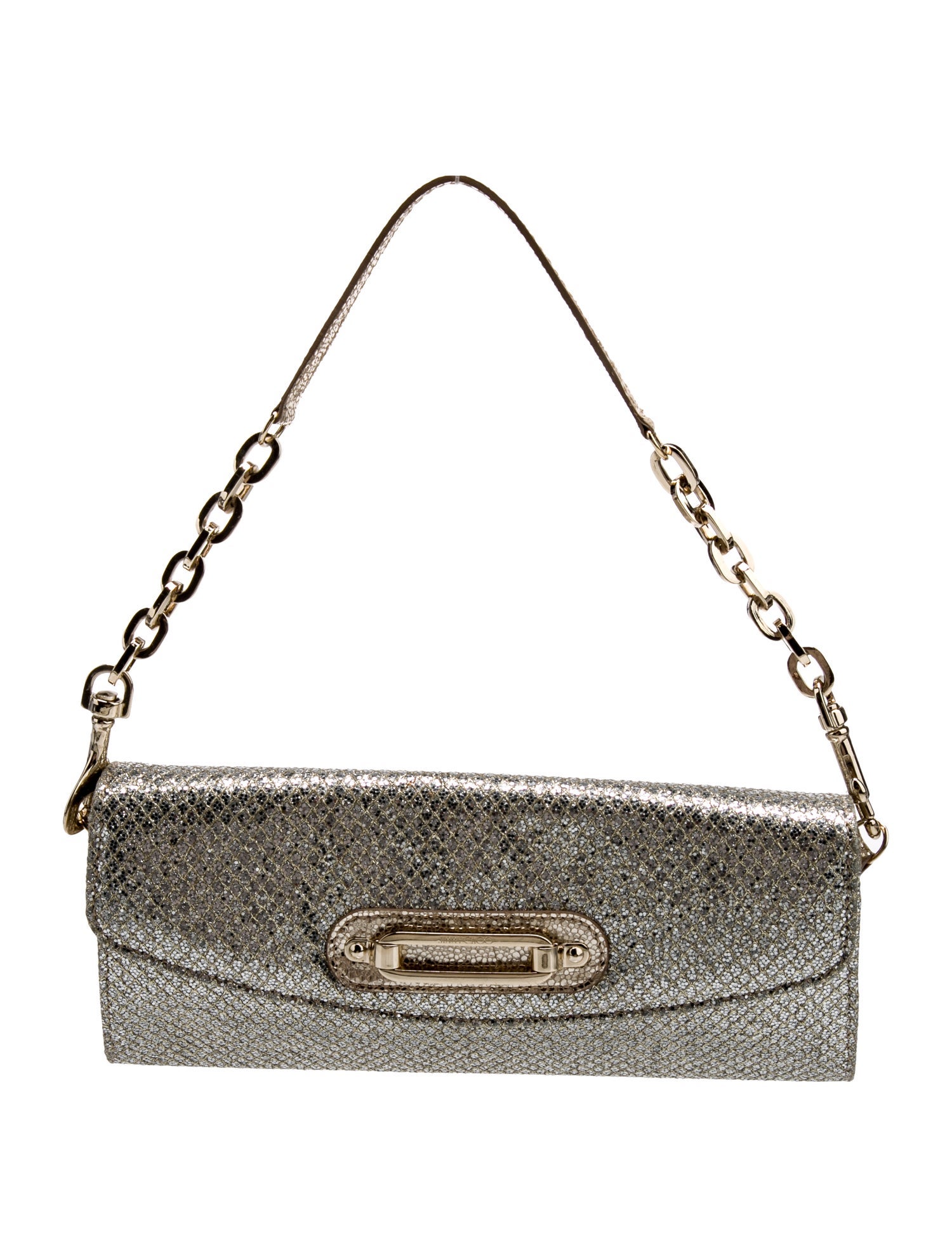 Jimmy Choo Glitter Top Handle Bag