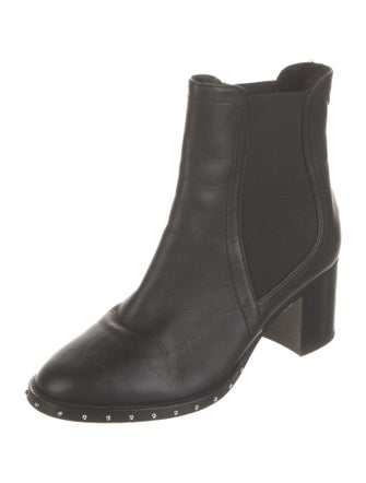 Jimmy Choo Leather Studded Accents Chelsea Boots