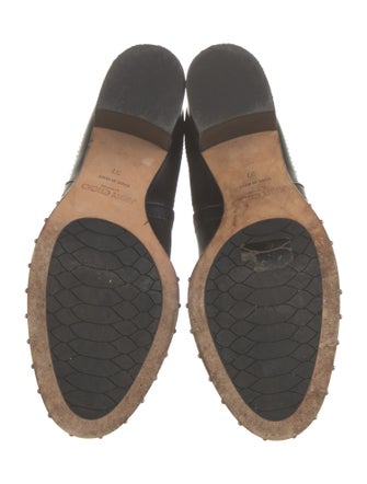 Jimmy Choo Leather Studded Accents Chelsea Boots