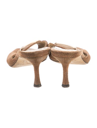 Jimmy Choo Lizard Slides