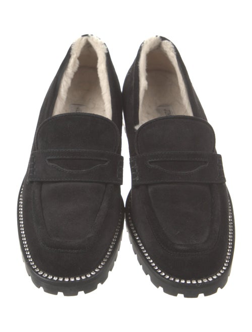 Jimmy Choo Suede Crystal Embellishments Loafers