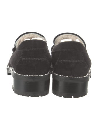 Jimmy Choo Suede Crystal Embellishments Loafers