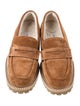 Jimmy Choo Suede Crystal Embellishments Loafers
