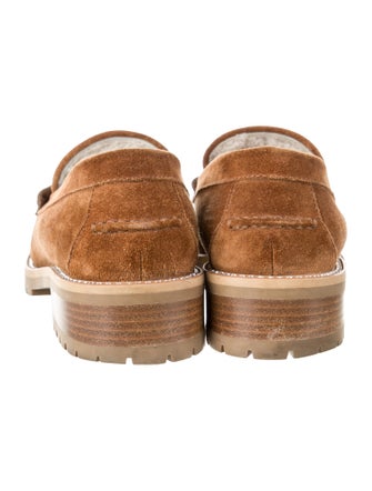 Jimmy Choo Suede Crystal Embellishments Loafers