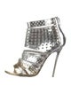 Jimmy Choo Leather Lasercut Accents Sandals