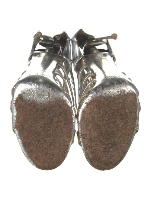 Jimmy Choo Leather Lasercut Accents Sandals