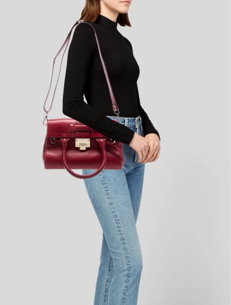 Jimmy Choo Leather Top Handle Bag