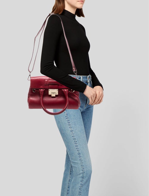 Jimmy Choo Leather Top Handle Bag