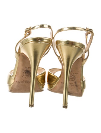 Jimmy Choo Patent Leather Slingback Sandals