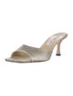Jimmy Choo Satin Crystal Embellishments Slides