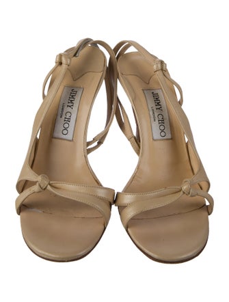 Jimmy Choo Leather Slingback Sandals