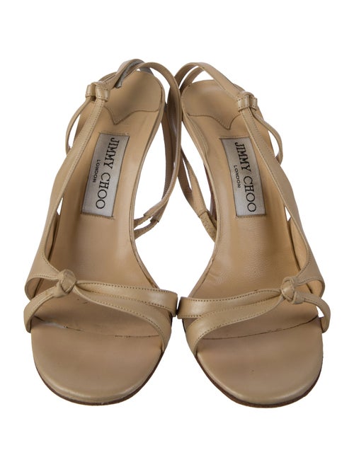 Jimmy Choo Leather Slingback Sandals