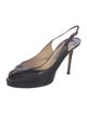 Jimmy Choo Leather Slingback Pumps