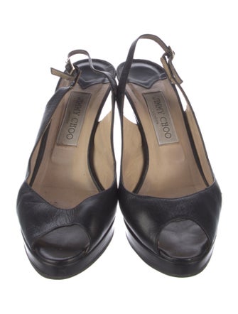 Jimmy Choo Leather Slingback Pumps