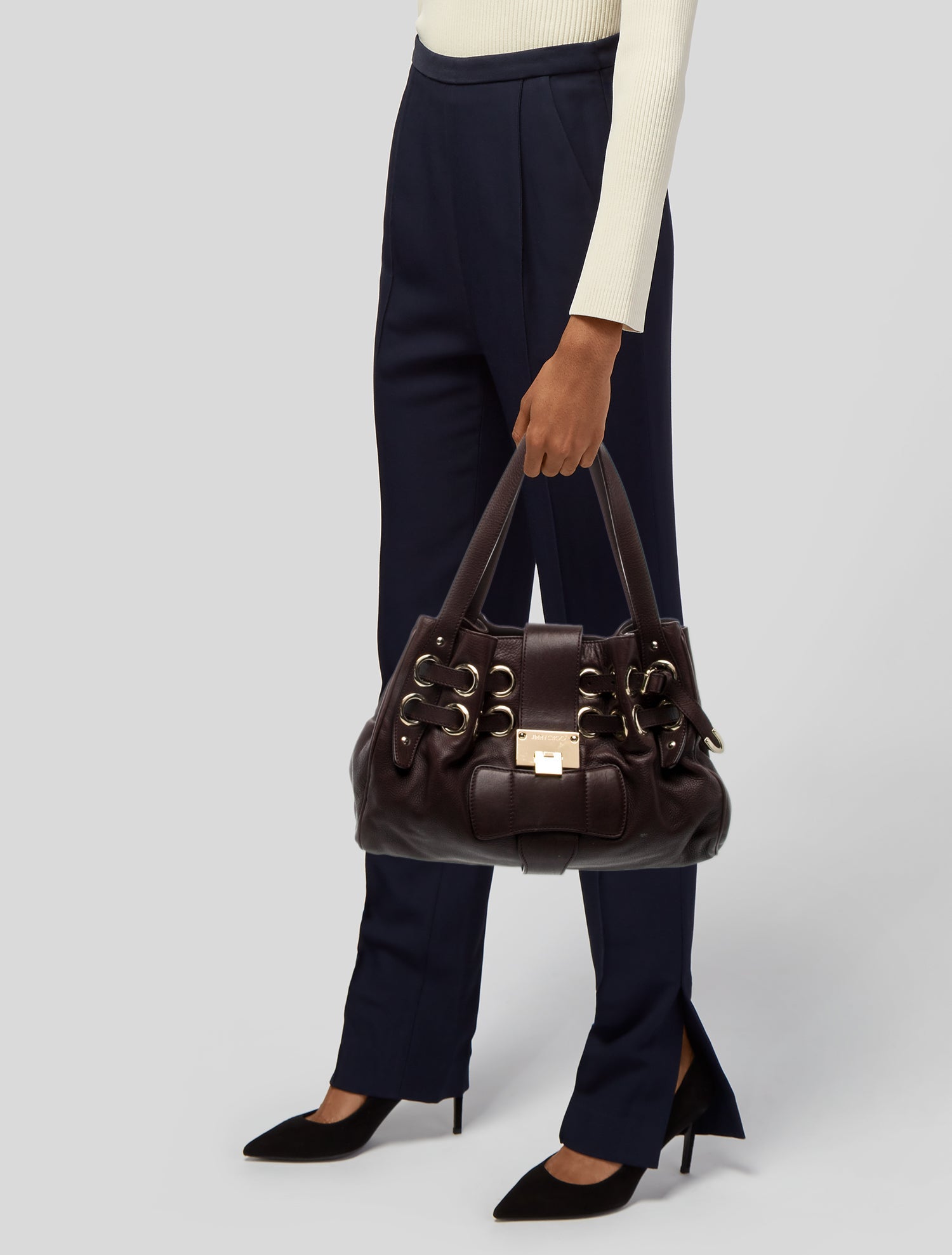 Jimmy Choo Leather Shoulder Bag