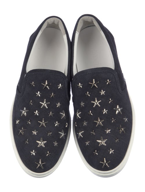 Jimmy Choo Suede Graphic Print Sneakers