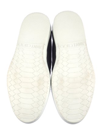 Jimmy Choo Suede Graphic Print Sneakers