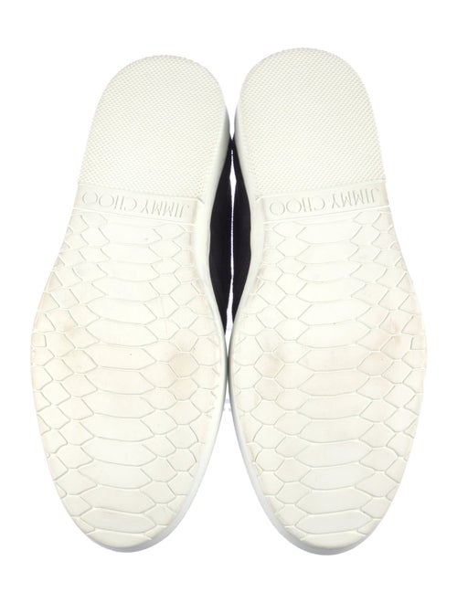 Jimmy Choo Suede Graphic Print Sneakers