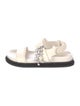 Jimmy Choo Leather Colorblock Pattern Slides