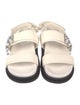 Jimmy Choo Leather Colorblock Pattern Slides