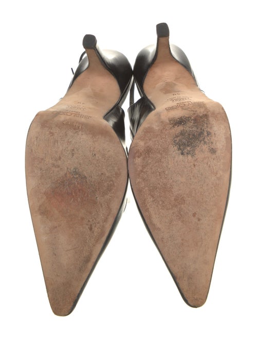 Jimmy Choo Leather Cutout Accent Slingback Pumps