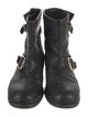 Jimmy Choo Embossed Leather Moto Boots