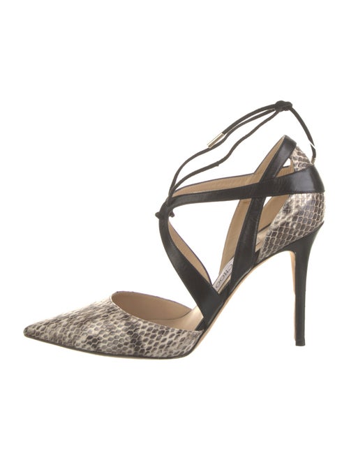 Jimmy Choo Leather Animal Print D'Orsay Pumps