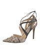 Jimmy Choo Leather Animal Print D'Orsay Pumps