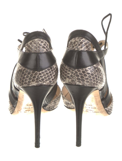 Jimmy Choo Leather Animal Print D'Orsay Pumps