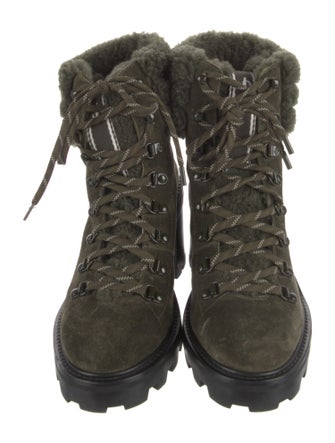 Jimmy Choo Suede Combat Boots