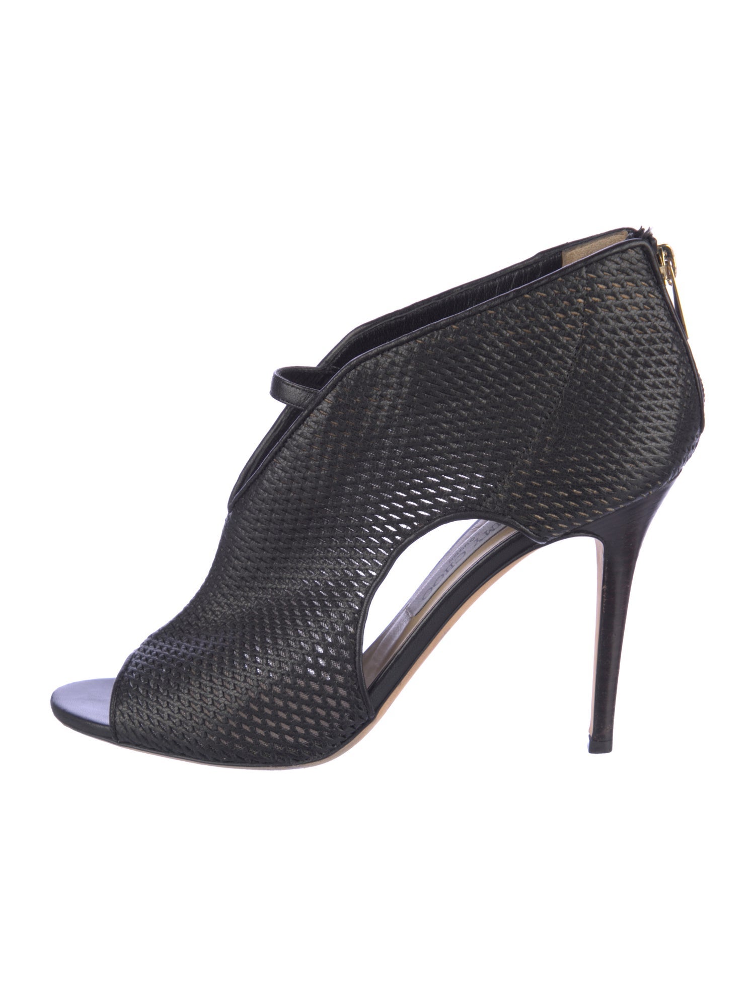 Jimmy Choo Leather Cutout Accent Sandals