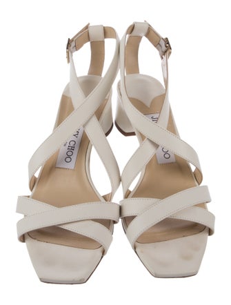 Jimmy Choo Leather Slingback Sandals