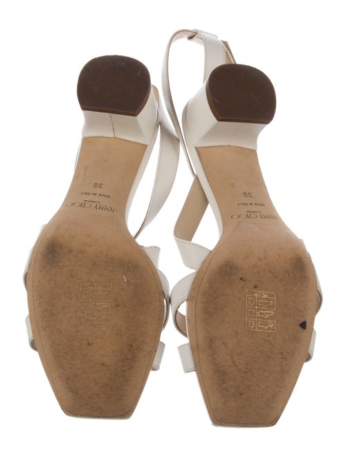 Jimmy Choo Leather Slingback Sandals