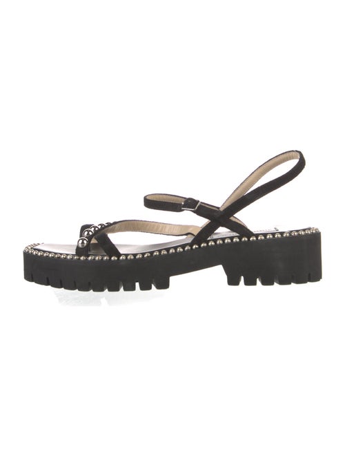 Jimmy Choo Suede Studded Accents Slingback Sandals