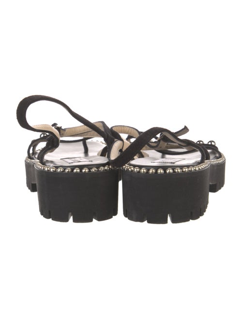 Jimmy Choo Suede Studded Accents Slingback Sandals