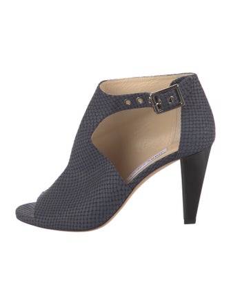 Jimmy Choo Leather Cutout Accent Boots