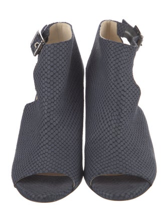 Jimmy Choo Leather Cutout Accent Boots