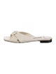 Jimmy Choo Leather Colorblock Pattern Slides