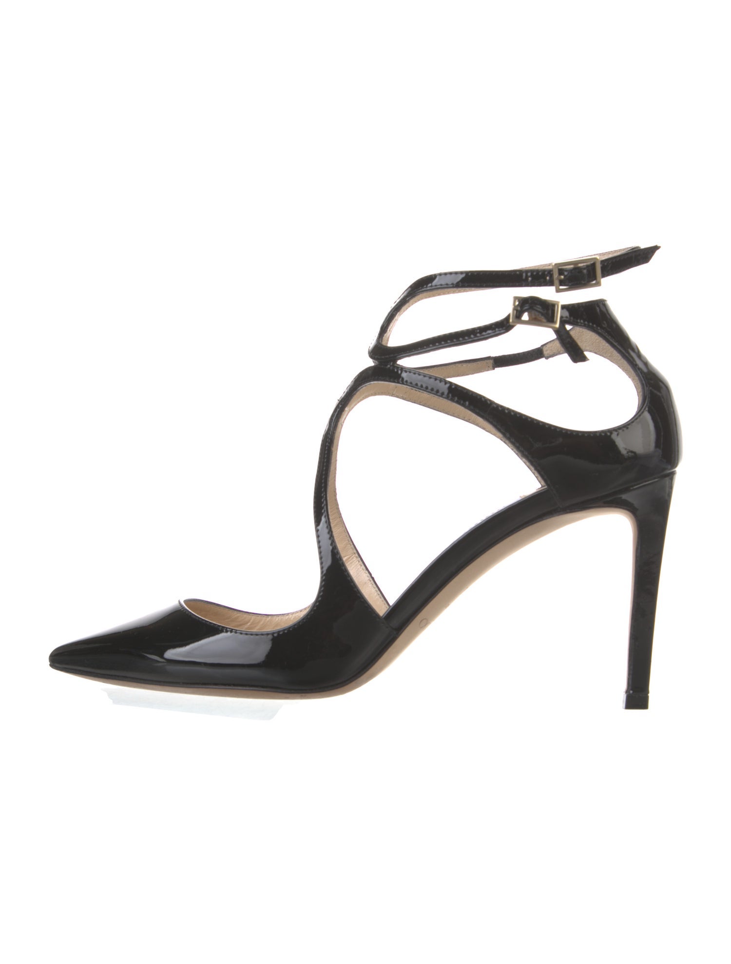 Jimmy Choo Patent Leather T-Strap Pumps
