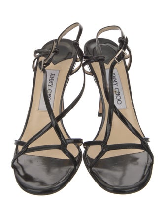 Jimmy Choo Patent Leather Slingback Sandals
