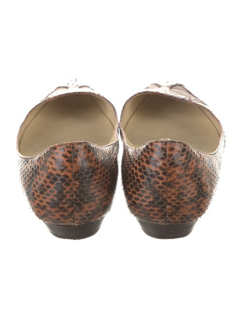 Jimmy Choo Snakeskin Animal Print Flats