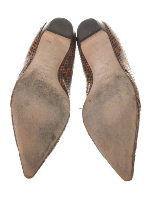 Jimmy Choo Snakeskin Animal Print Flats