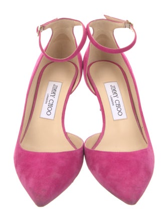 Jimmy Choo Suede D'Orsay Pumps