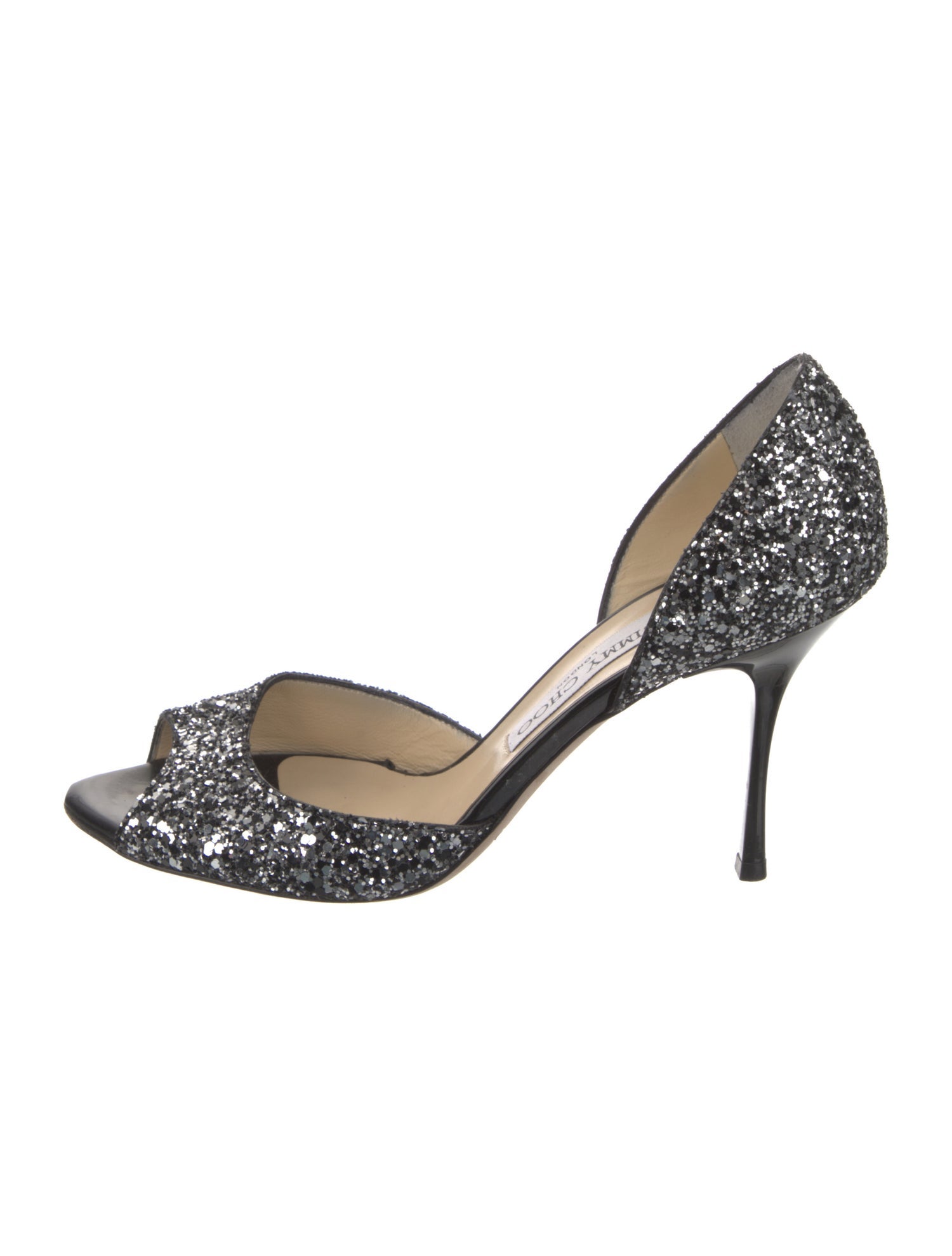 Jimmy Choo Glitter D'Orsay Pumps