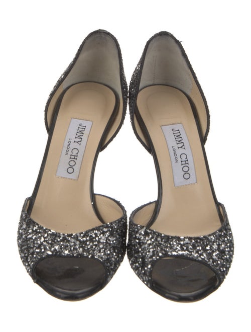 Jimmy Choo Glitter D'Orsay Pumps